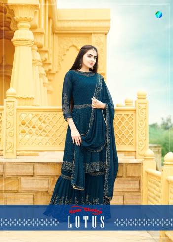 Lotus By Your Choice Sharara Style Georgette Salwar Suits